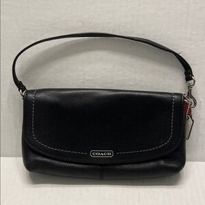 Coach Black Leather Shoulder Bag